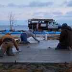 Dave Coulier Instagram - Busy day with our home build project. Concrete floors being poured and the first wave of Norway Spruce trees being planted. I also met on site with the gas company and window manufacturer. It’s cold and windy, so I built a fire for the crew. I need a nap! #homebuild #diy #coolerbuild #imagesbymelissacoulier