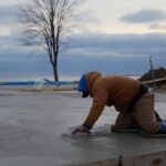 Dave Coulier Instagram - Busy day with our home build project. Concrete floors being poured and the first wave of Norway Spruce trees being planted. I also met on site with the gas company and window manufacturer. It’s cold and windy, so I built a fire for the crew. I need a nap! #homebuild #diy #coolerbuild #imagesbymelissacoulier