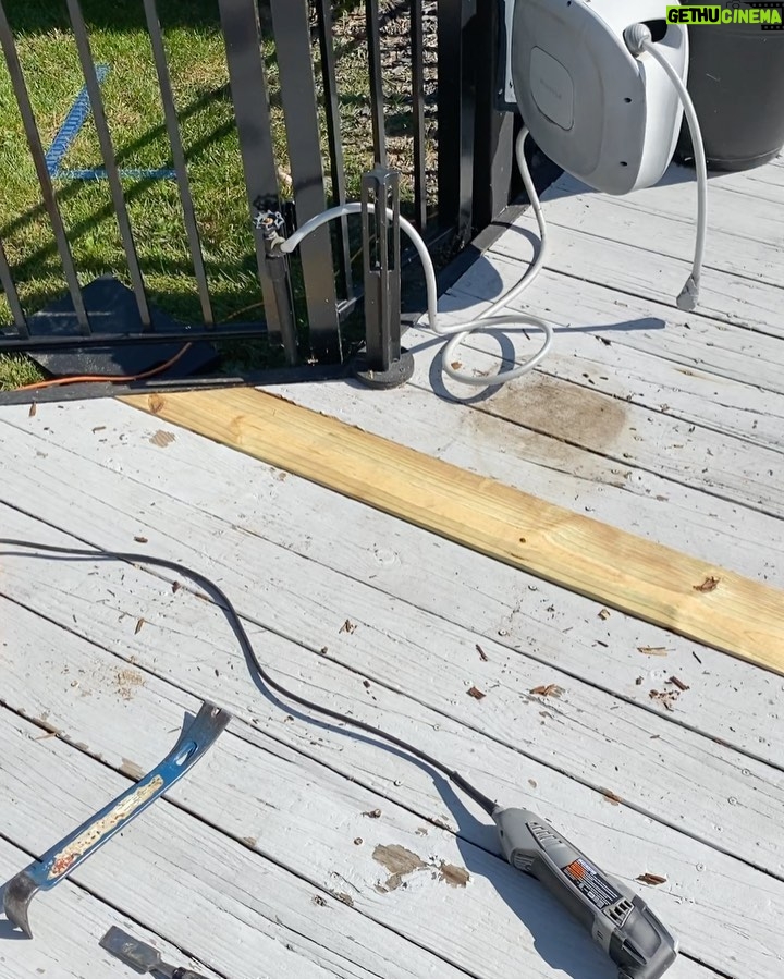 Dave Coulier Instagram - Step 1: Remove rotted deck plank. Step 2: Install new pressure treated deck plank. Step 3: Paint. Step 4: Be a happy man. #cooler #coolerbuild #diyhomeprojects