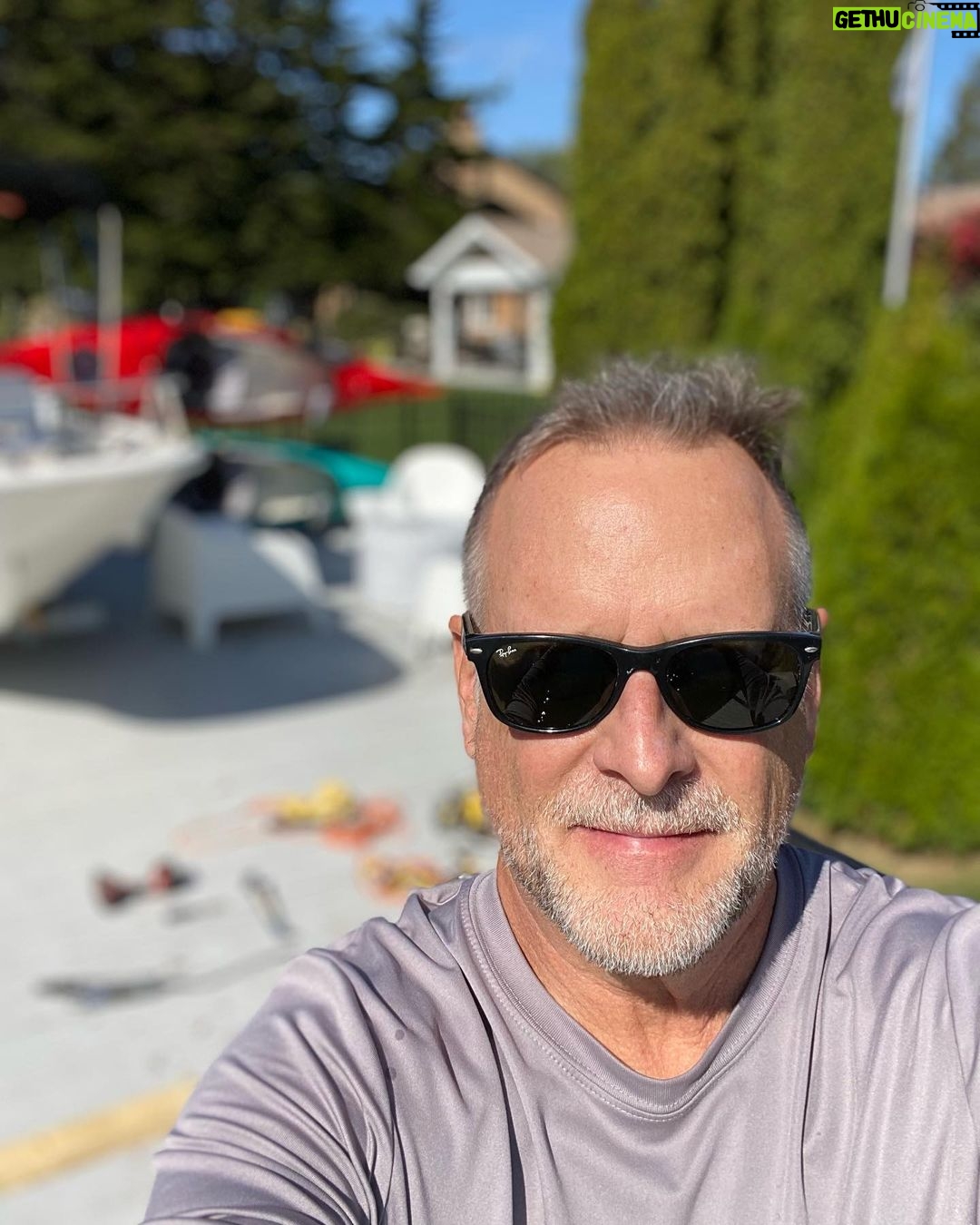 Dave Coulier Instagram - Step 1: Remove rotted deck plank. Step 2: Install new pressure treated deck plank. Step 3: Paint. Step 4: Be a happy man. #cooler #coolerbuild #diyhomeprojects