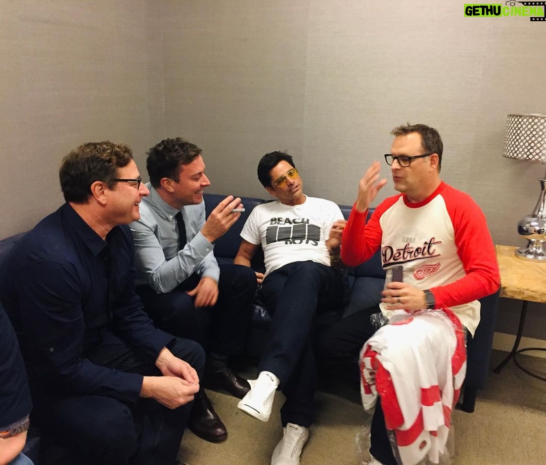 Dave Coulier - 62.5K Likes - My phone sent me this memory today. I don’t recall what story I was telling, but I sure did love laughing with these guys. ❤️ @bobsaget @jimmyfallon @johnstamos - And, HBD Jimmy!