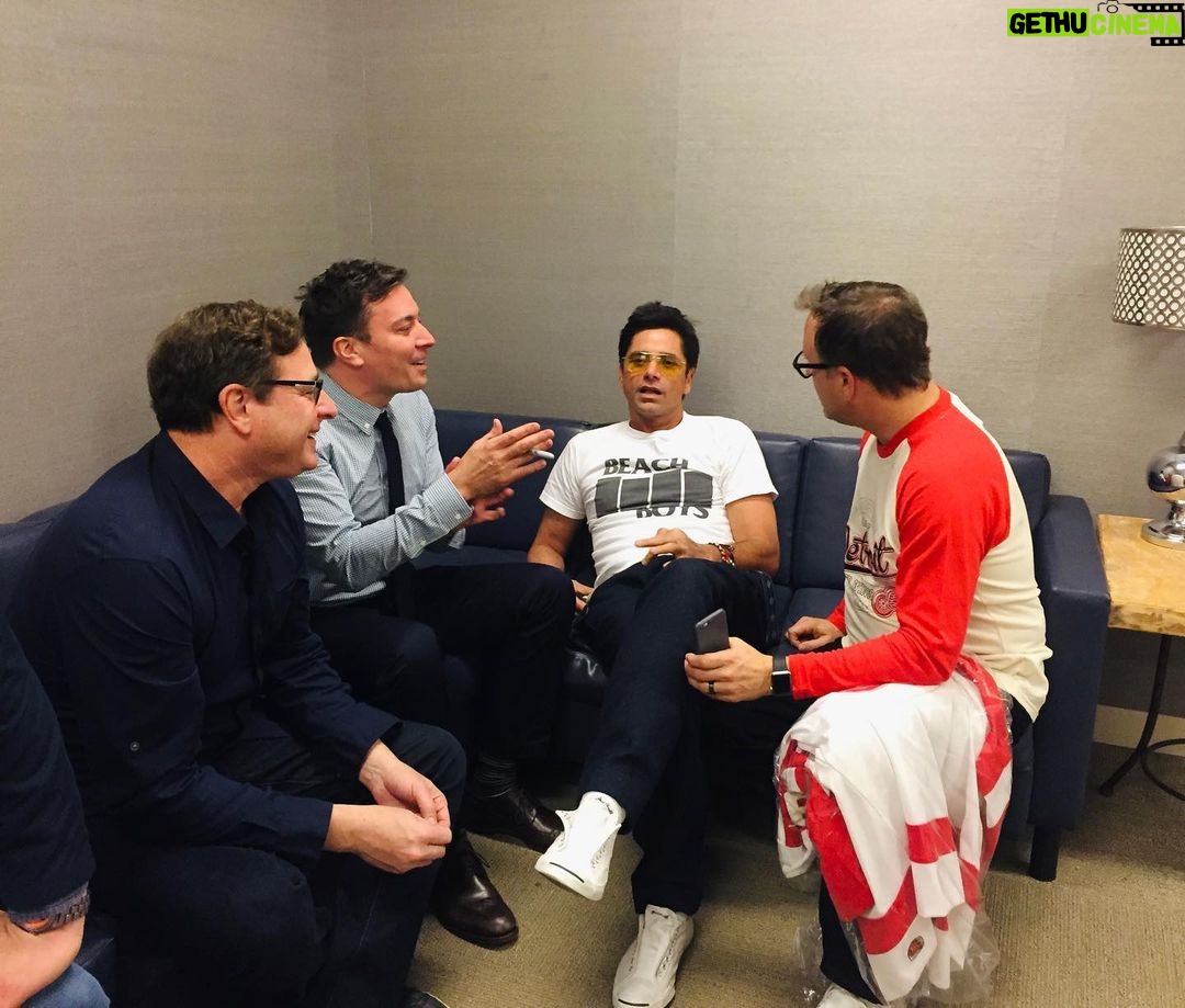 Dave Coulier - 62.5K Likes - My phone sent me this memory today. I don’t recall what story I was telling, but I sure did love laughing with these guys. ❤️ @bobsaget @jimmyfallon @johnstamos - And, HBD Jimmy!