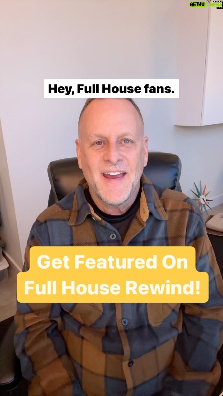 Dave Coulier Instagram - Here’s your chance to get featured on #FullHouseRewind! We want to see YOUR videos 👏 Send to social@podco.us 💛 Act fast! We can’t wait to watch them! #Fullhouse #davecoulier #fullerhouse