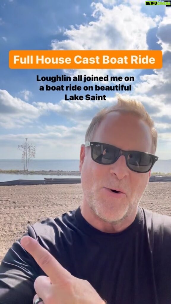 Dave Coulier Instagram - Those were the days 😆 Which #FullHouse cast-member would YOU want to take a boat ride with??? 🛥️🌊 #FullHouseFunFact #fullhouserewind #michigan #fullerhouse #davecoulier