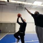Dave Coulier Instagram - Uncle Joey from 90’s hit show “Full House” can flat out shoot the basketball.🤯 @dcoulier | @lethalshooter #FullHouse Los Angeles, California