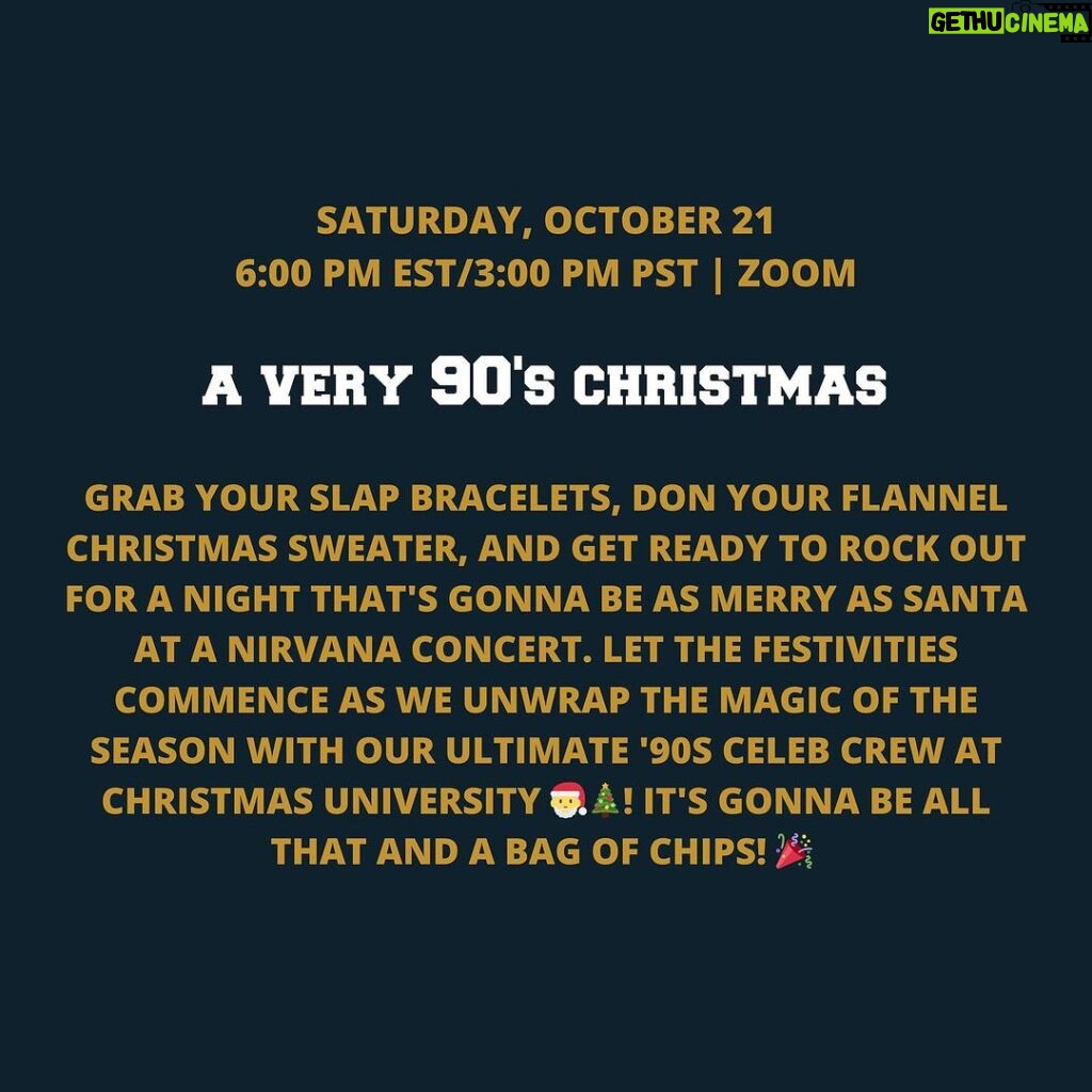 Dave Coulier Instagram - Join me this Saturday at ‘A Very 90’s Christmas’, an online Celebrity Game Night that will raise 2500 toys for children in need this holiday season 🎄🎁 The event is over zoom so you can join from the comfort of your own home or smartphone! 100% of ticket sales will go directly toward purchasing high quality toys! The best part, when you sign up, not only are you helping us give Christmas to children in need, you also get qualified to win over $25,000 worth of prizes! See you this weekend! Go to ChristmasIsNotCancelled.com now to register. Use my code DAVE10 to save $10.