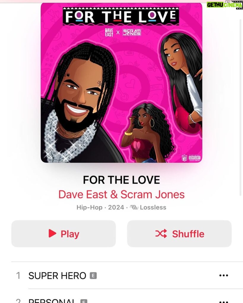 Dave East Instagram - Now Available On All Platforms #FORTHELOVE @scramjones