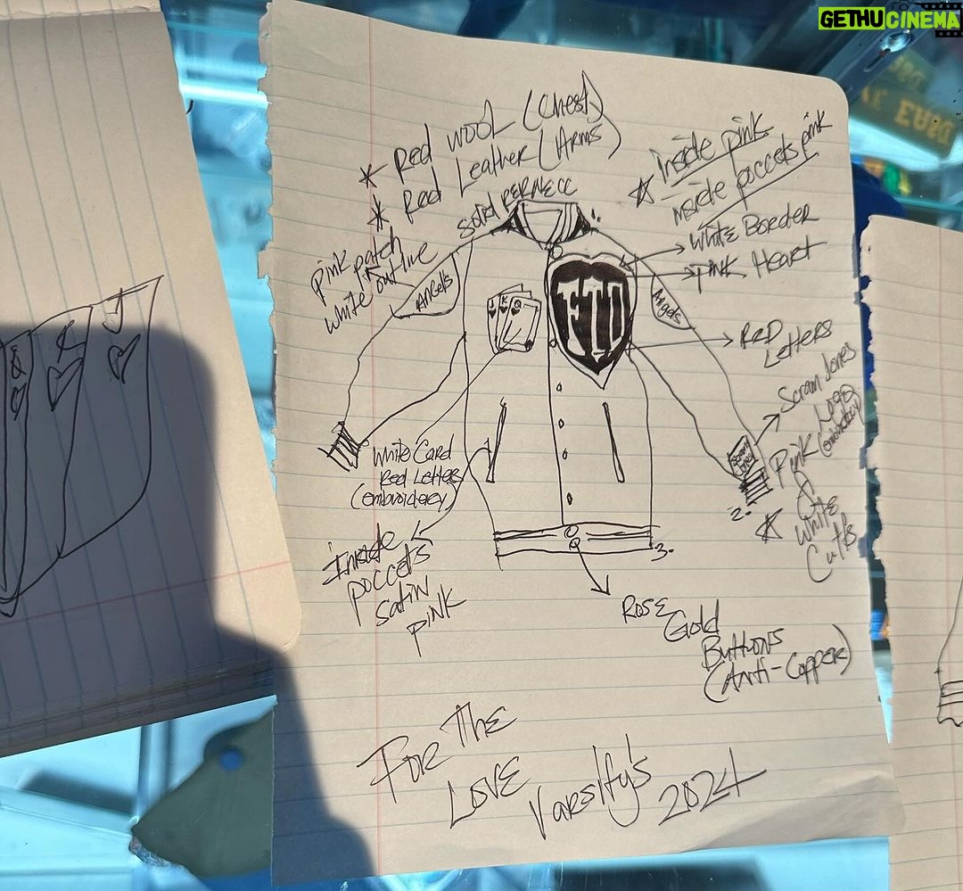 Dave East Instagram - So I Had A Idea To Draw Up My Own Varsity For The “FOR THE LOVE” Release. @la_lsr X @the_real_unkasa_ Told Me They Could Bring It To Life. Incredible! These Will Be Available At @fromthedelinyc & FTDNYC.COM #FORTHELOVE Swipe To See Some Of The Process 😎 Oh Yeah That’s Buttersoft Leather & Wool 🔥🔥🔥🔥