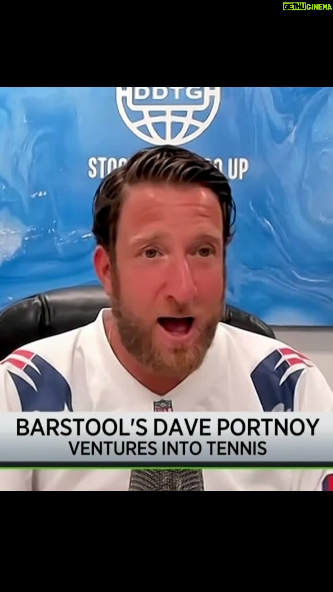 Dave Portnoy Instagram - Davey Rackets Talks Tennis on @tennischannel
