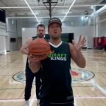 Dave Portnoy Instagram - Today at 5pm est the Barstool office needs to hit 41 straight free throws on a live stream. (The NBA record is 41 by the way). You can play along with us and pick how you'll think we'll do for a chance to win part of a 100k prize pool on DraftKings. Best part it is free to play. #DKpartner Link to join the contest is in my bio Rules: -Each round Dave and Dan will select 5 teammates to participate with them as a team to reach 41 free throws in a row -Every person on this team must make a minimum of 2 free throws -A player on the team can make a max of 10 free throws in a row -Dave will have to hit the 15th, 30th, and 41st free throws -Group starts with 75 mulligans. They can use 1 per round -After all mulligans are used, the group only gets one mulligan every 3 rounds