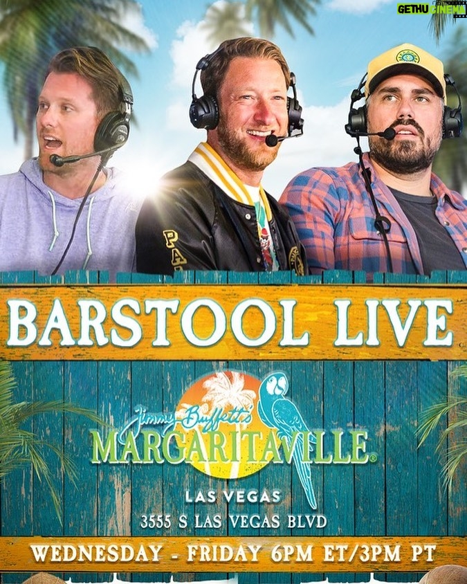 Dave Portnoy Instagram - We're live from Margaritaville in Vegas starting today 3pm local time the rest of the week. Come say hello...