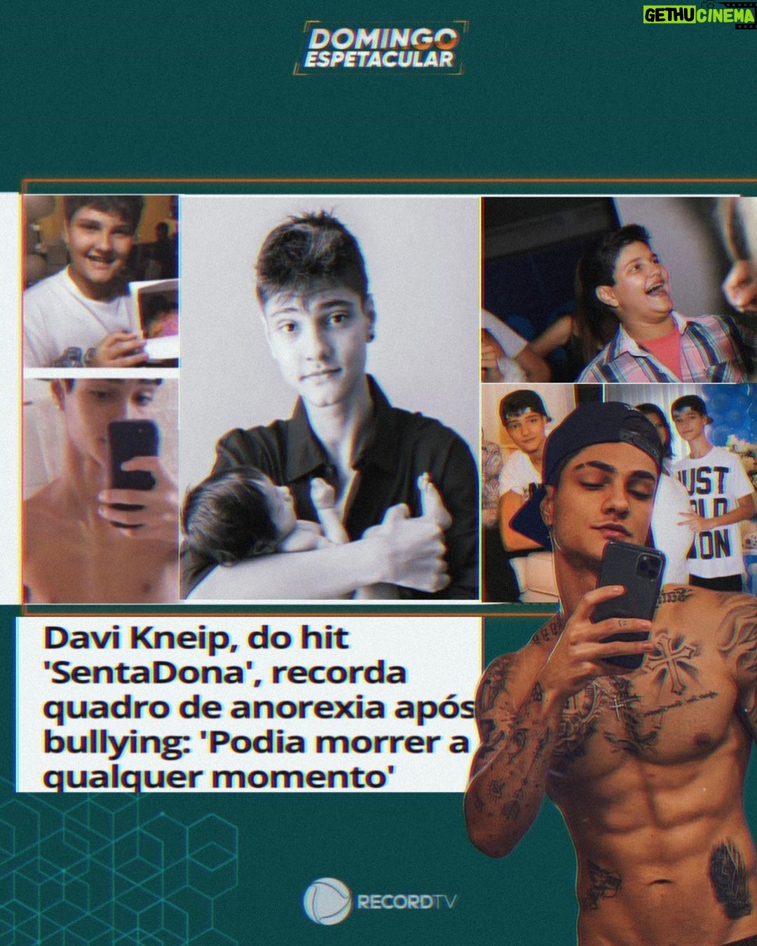 Davi Kneip Instagram - Amanhã 06/08 no @domingoespetacular !!! Tudo que eu passei na minha infância, contei com todos os detalhes a maior crise que passei em minha vida. Nas telas da @recordtvoficial Belo Horizonte, Brazil