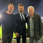 David Beckham Instagram - Cheers to great weekends with family and friends 🍻⚽️🎸 @brooklynpeltzbeckham @cruzbeckham @davidgardner @cjjonesss @edwardnortonofficial @edruschaofficial