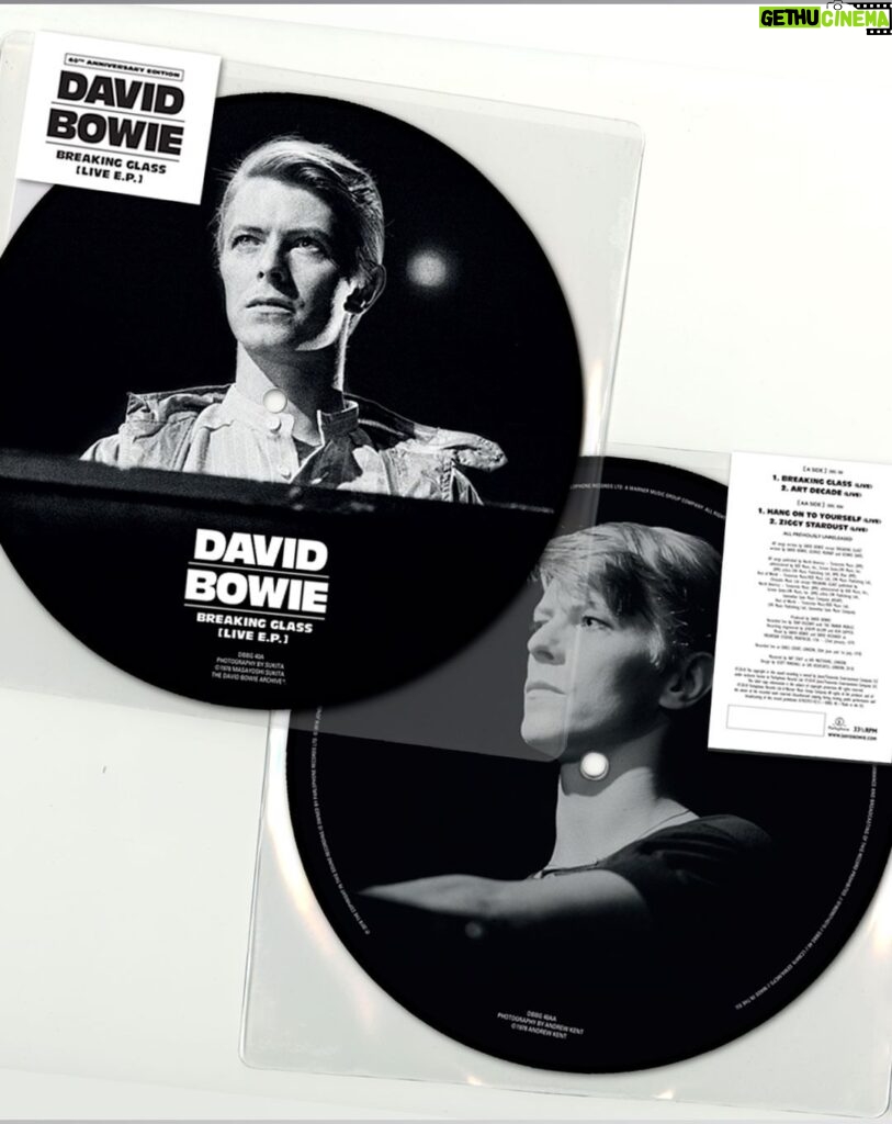 David Bowie Instagram - BREAKING GLASS LIVE EP IS 45 “Lately, I’ve been, Breaking Glass in your room again...” When the 3-track Breaking Glass Live EP was originally released on 17th November 1978, it stalled at #54 on the Official UK Singles Chart. It was a glitch, the next single, Boys Keep Swinging, went Top 10. That poor performance wasn’t repeated forty years later, when the 4-track picture disc version of the EP entered the UK’s Official Vinyl Singles Chart at #1. That new 4-track version of the EP featured three previously unreleased live versions of the original EP tracks plus the addition of an unreleased live version of Hang On To Yourself. Also, those four tracks are alternative performances to the ones that appeared on the live album WELCOME TO THE BLACKOUT (LIVE LONDON ’78), and none were featured on the original 1978 EP. Phew, it’s confusing these days. #DBBG40 #BowieBGEP45th