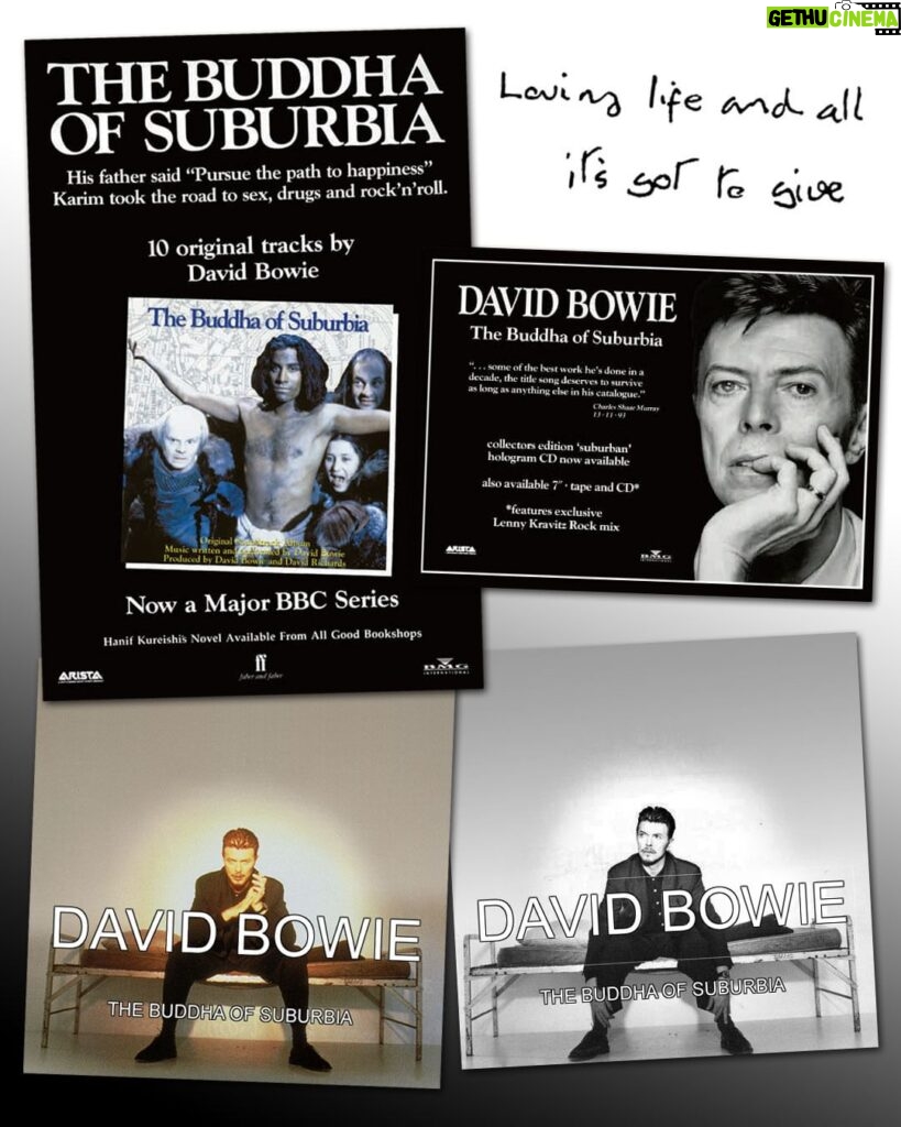David Bowie Instagram - THE BUDDHA OF SUBURBIA IS 30 “Loving life and all it’s got to give...” “In many respects, this is David Bowie’s most important album of the 90s.” So said Daryl Easlea when writing about the 2007 reissue of The Buddha Of Suburbia, originally released in the UK thirty years ago today, 8th November 1993. One of Bowie’s own favourite works, this ‘soundtrack’ album seems to have flown under the radar for the casual Bowie observer. Though loved by a loyal core of Bowie fans, The Buddha Of Suburbia seems generally underappreciated, as summed up in this edited closing paragraph from a 25th celebration by Julian Marszalek over at The Quietus... “Even after 25 years, The Buddha Of Suburbia is a strange anomaly in David Bowie’s back catalogue. Both ignored and misunderstood upon its release, the album’s re-emergence in 2007 was met once again with very little fanfare and it remains the album that so few Bowie fans have heard of, let alone listened to. As such, The Buddha Of Suburbia is an album ripe for discovery, not least as it contains an approach and execution that not only captures the best of Bowie’s past but also kick starts his future.” Read the full piece here: http://smarturl.it/Buddha25tQ (Linktree in bio) #BuddhaOfSuburbia #BuddhaOfSuburbiaAlbum