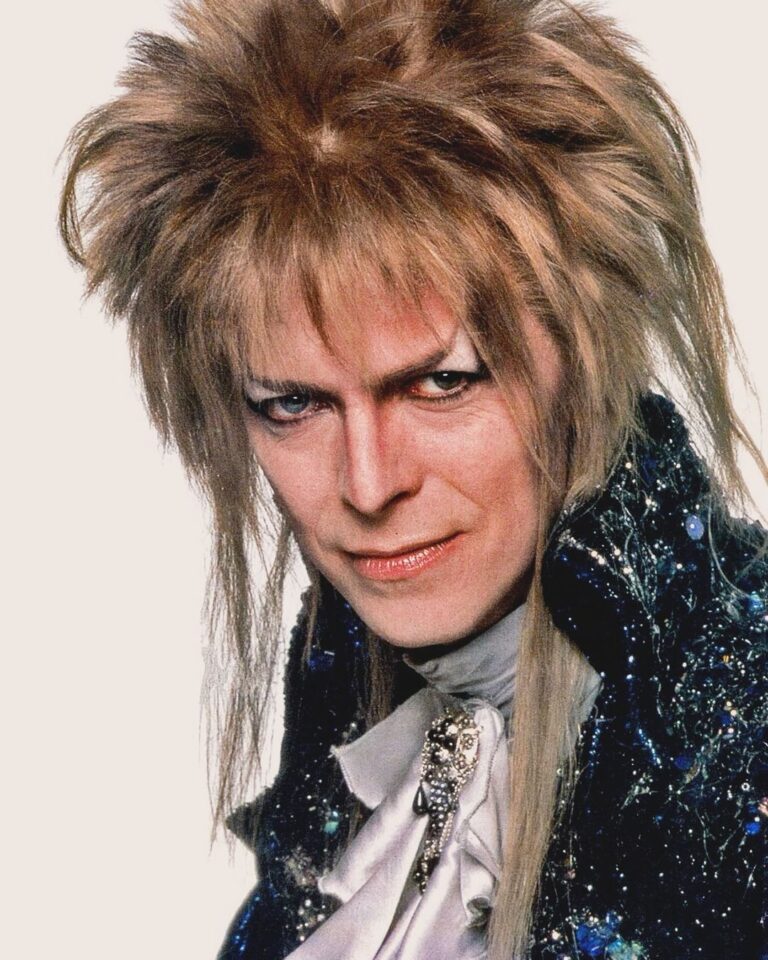 David Bowie Instagram - “What kind of magic spell to use…” Dance magically into the weekend with a smile from the Goblin King. #ThatBowieSmile #BowieLabyrinth #BowieJareth