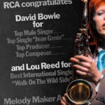 David Bowie Instagram – 1973 MELODY MAKER AWARDS AND MICK ROCK SHOTS

“Wham bam thank you…”

Fifty years ago today (6th October 1973), RCA placed a full-page advert in Melody Maker showing their gratitude to the Melody Maker Awards and a message from David for his gongs in the following sections…

RCA congratulates David Bowie for
Top Male Singer – British Section
Top Single “Jean Genie” – British Section
Top Producer – International Section
Top Composer – International Section

It was a wonderful triumph for a great year and what’s more, it was the first glimpse of the latest session with Mick Rock. More to follow. 

#BowiePinUps50
