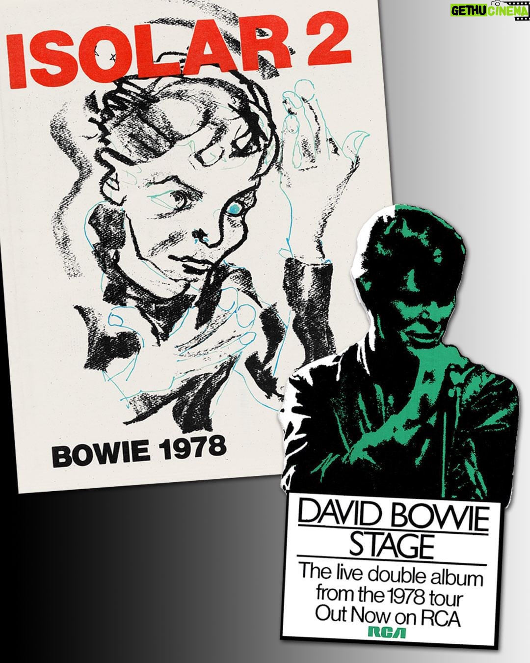 David Bowie Instagram - STAGE ALBUM IS 45 TODAY “The boy in the bright blue jacket, jumped up on the stage” * STAGE, the recorded document of the ISOLAR 2 tour, or, as it was known at the time: The 1978 World Tour, was finally released on this day in 1978 (29th September), following what must have been the longest advertising campaign for any Bowie album. There have been various iterations of STAGE since its original release, with ever expanding versions being issued in 1991, 2005 and then again in 2017. Do you have a favourite version? * No, we’re not colour-blind. The green jacket in our illustration was originally blue, blue...electric blue. #BowieStage45