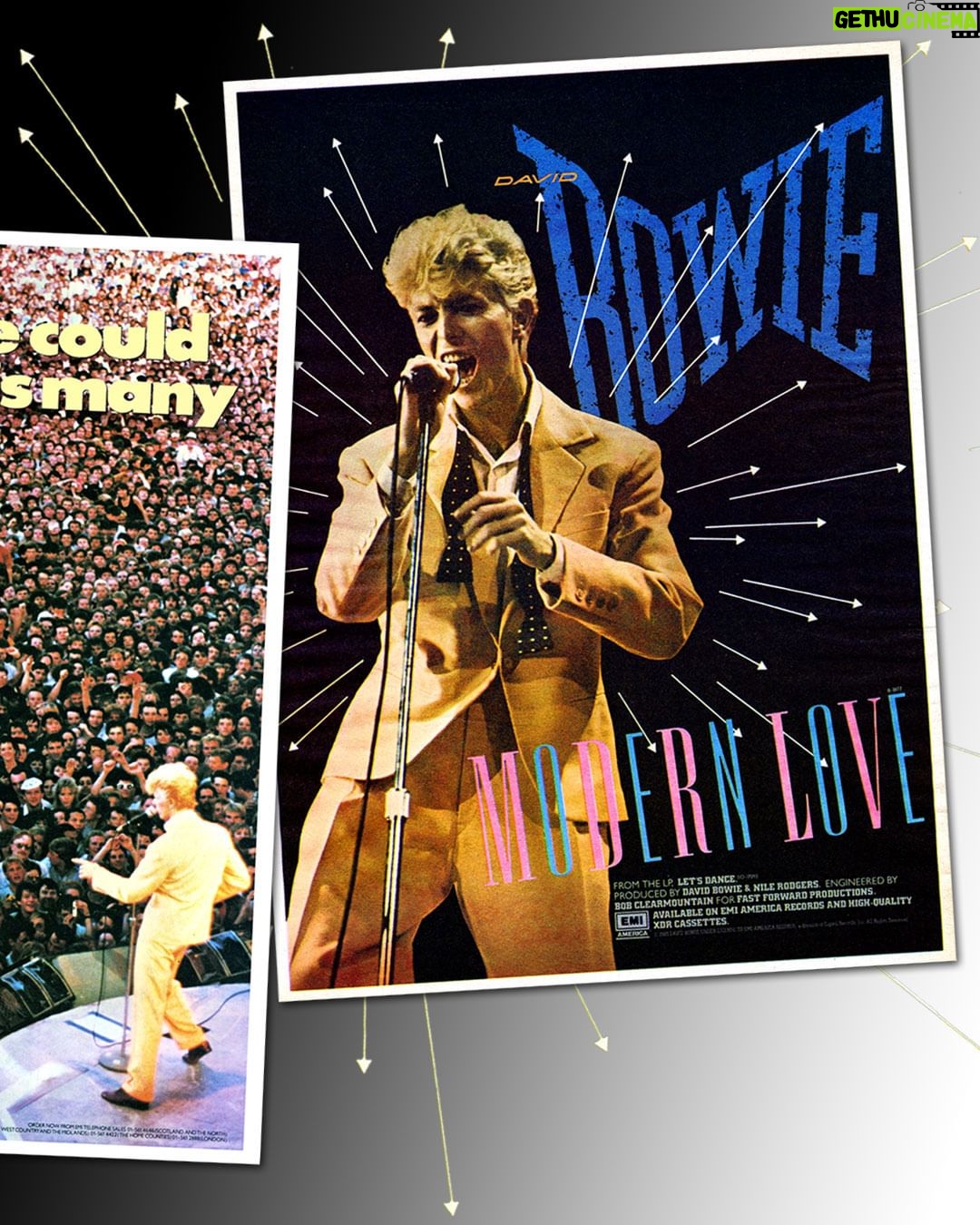 David Bowie Instagram - MODERN LOVE 45 IS 40 TODAY “It's just the power to charm...” Today (12th September) marks the 40th anniversary of Bowie’s third single from 1983’s Let’s Dance album. Jason Draper has kindly pointed us at another of his deep dives over on thisisdig, this time regarding the release of Modern Love. Here’s his introduction... + - + - + - + - + - + - + - + - + - + - + - + - + - + When Modern Love was released as the third single from David Bowie’s Let’s Dance album, its parent record had already flown up the charts, hitting No.4 in the US and going to the top spot around the UK, Europe and Australasia. Following the Let’s Dance song itself and the album’s second single, China Girl, into the upper echelons of the singles charts, Modern Love quickly found its place among the best David Bowie songs of all time. Yet beneath its radio-ready production and singalong chorus lay Bowie’s deep distrust of the twin pillars of religion and romance which society had built itself on. The former outsider artist may have reinvented himself as a mainstream pop star during the early 80s, but he was still committed to using his art to interrogate life as he saw it. + - + - + - + - + - + - + - + - + - + - + - + - + - + Read the full thing here: https://www.thisisdig.com/feature/modern-love-david-bowie-song-story/ (Linktree in bio) 📸 Denis O'Regan #BowieLetsDance40 #BowieModernLove