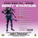 David Bowie Instagram – EASY STAR ALL-STARS ZIGGY STARDUB UK TOUR

“Then we were Ziggy’s band…” 

It’s no surprise that David Bowie was a fan of reggae (he singled out both Forces Of Victory by Linton Kwesi Johnson and Funky Kingston by Toots And The Maytals in a list of his favourite albums), and though we would never want to second guess him, we have a hunch he would have enjoyed Ziggy Stardub by @EasyStarAllStars.

Reading through comments on socials, it seems many of you have given the thumbs up to this tribute to Bowie’s Ziggy Stardust album since its release in April.

Issued via Easy Star Records the LP features guest appearances from Macy Gray, Maxi Priest, Steel Pulse, Fishbone, Alex Lifeson (Rush) among many others.

If you’re in the UK over the next couple of weeks, you can catch the band behind the record, the superb Easy Star All-Stars, live around England.

Check out the official Easy Star All-Stars page for tickets and their other tributes: https://easystar.com/artists/easy-star-all-stars/#ontour (Linktree in bio)

While you’re there check out the following videos: 

“Five Years” by Easy Star All-Stars with Steel Pulse
“Moonage Daydream” by Easy Star All-Stars featuring Naomi Cowan and Alex Lifeson
“Rock ‘N’ Roll Suicide” by Easy Star All-Stars featuring Macy Gray

#ZiggyStardub #EasyStarAllStars