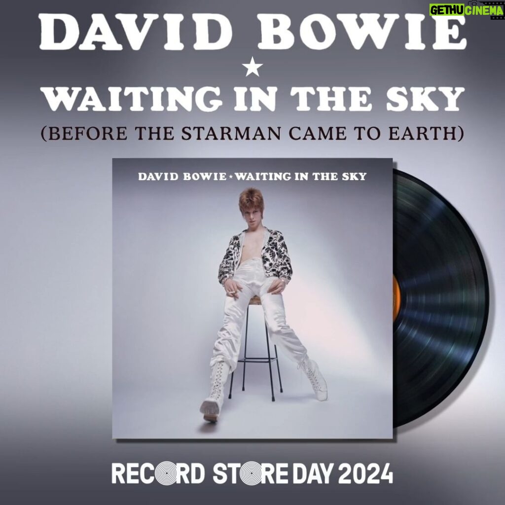 David Bowie Instagram - WAITING IN THE SKY VINYL LP FOR RSD 2024 “He’d like to come and meet us...” To mark what would have been David Bowie’s 77th birthday, Parlophone Records are proud to announce the release of a very special David Bowie limited vinyl LP, WAITING IN THE SKY (BEFORE THE STARMAN CAME TO EARTH) which will be released on 20th April, 2024 for Record Store Day. The album is taken from the Trident Studios 1/4” stereo tapes dated 15th December, 1971, which were created for the then provisional tracklisting for what would become THE RISE AND FALL OF ZIGGY STARDUST AND THE SPIDERS FROM MARS album. The tracklisting for WAITING IN THE SKY (BEFORE THE STARMAN CAME TO EARTH) runs differently from the ZIGGY STARDUST album and features four songs that didn’t make the final album. DAVID BOWIE - WAITING IN THE SKY (BEFORE THE STARMAN CAME TO EARTH) Side 1 Five Years Soul Love Moonage Daydream Round And Round Amsterdam Side 2 Hang On To Yourself Ziggy Stardust Velvet Goldmine Holy Holy Star Lady Stardust Go here for the full press release: www.davidbowie.com/blog/2024/1/7/waiting-in-the-sky-vinyl-lp-for-rsd-2024 (Linktree in bio) #BowieRSD #RSD2024 #BowieWaitingInTheSky