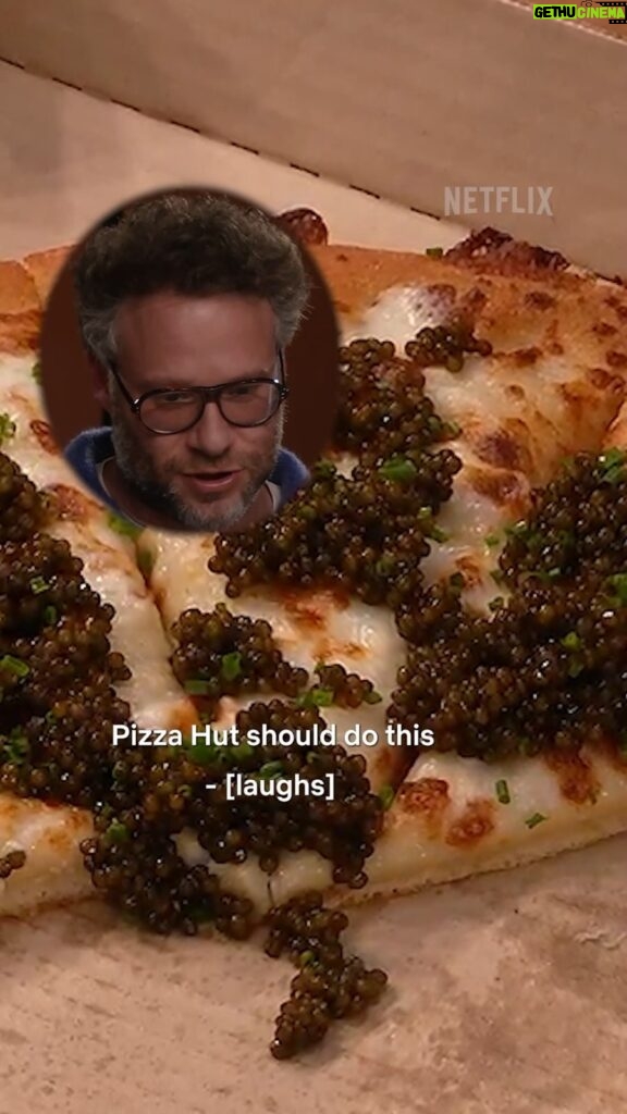 David Chang Instagram - There’s an alternate universe where caviar is a topping on @pizzahut and @pizzeriabianco pizza… And now we live in that universe forever! The #HighLow episode of #DinnerTimeLive with @davidchang and his guests @sethrogen & @ikebarinholtz is streaming NOW on @netflix! And don’t miss TODAY’S brand-new LIVE episode at 7pm ET / 4pm PT!