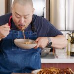 David Chang Instagram – a mukbang worthy meal — in part two of our new recipe series where @davidchang created dishes inspired by our new noodle flavors, dave shared that the spices found in our spicy chili noodles remind him of southeast asian flavors. so he cooked up a meal loosely inspired by singaporean chili crab. head to the link in our bio to watch dave bring the heat to the kitchen and easily elevate our noodles into this “chili crab” noodle dish.