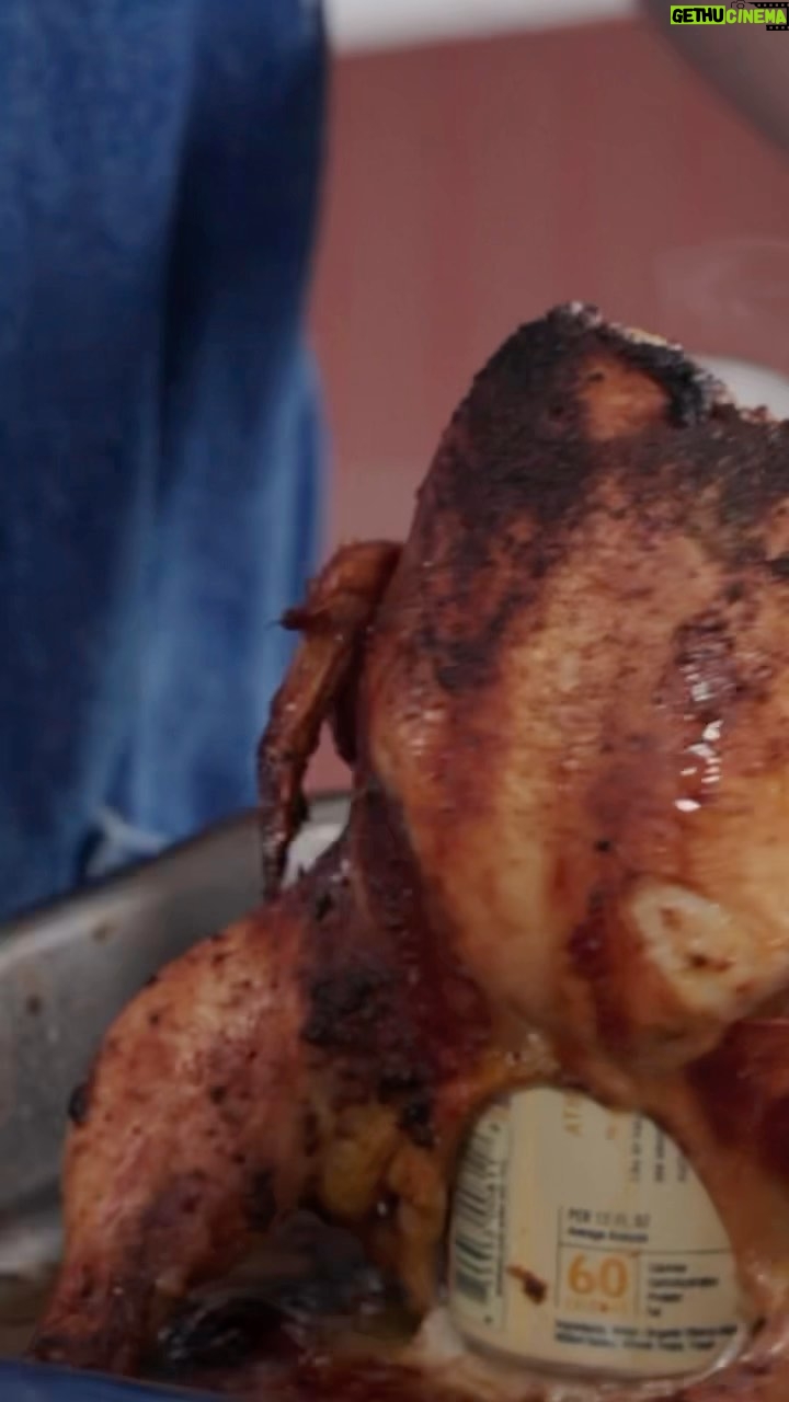 David Chang Instagram - Cooking beer can chicken…(second time) First time I tried to make it I crashed and burned it wasn’t pretty. Second time is looking a little better…still crashed but tasted great. The tiny chicken seasoned with @momofukugoods spicy salt and @athleticbrewing (cerveza athletica makes a great pan sauce)