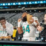 David Chang Instagram - The first Black Friday @nflonprime game is in the books. Grateful to the entire TNF family for helping me showing me the way. We worked 7 months to bring The Wedge Breaker…the inaugural thanksgiving leftover sandwich to the mvp of game. 🙏 to the entire @wholefoods @momofukugoods @majordomomedia @cookanyday @meyercookware @nyjets @miamidolphins & @metlifestadium kitchen crew for all of the help. Al doesn’t know what he’s missed out on!! ❤️ dc