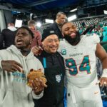 David Chang Instagram - The first Black Friday @nflonprime game is in the books. Grateful to the entire TNF family for helping me showing me the way. We worked 7 months to bring The Wedge Breaker…the inaugural thanksgiving leftover sandwich to the mvp of game. 🙏 to the entire @wholefoods @momofukugoods @majordomomedia @cookanyday @meyercookware @nyjets @miamidolphins & @metlifestadium kitchen crew for all of the help. Al doesn’t know what he’s missed out on!! ❤️ dc