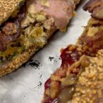 David Chang Instagram - The inaugural @nflonprime Black Friday game is in the books. Been working on this leftover sandwich for a few months…we finally got to unveil The Wedge Buster, presented to the mvps of game We worked on a special bread with @wholefoods head baker to be soft, yet sturdy enough to hold 16+ leftovers..have enough size so it doesn’t look small for an nfl player. Trying to incorporate flavors like jerk…which is one of @rsherman25 favorite foods and we got some boudin from @cochonbutchernola for @andrewwhitworth77…etc etc. had to put in some @momofukugoods hot honey too. The Wedge Buster is like a scrapbook of the TNF team. So happy that @cheetah & @cwilkins42 enjoyed the food 🙏