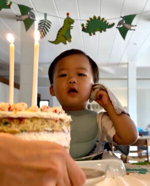 David Chang Instagram - Happy belated 2nd birthday Gus!!! 

Your first @milkbarstore cake too