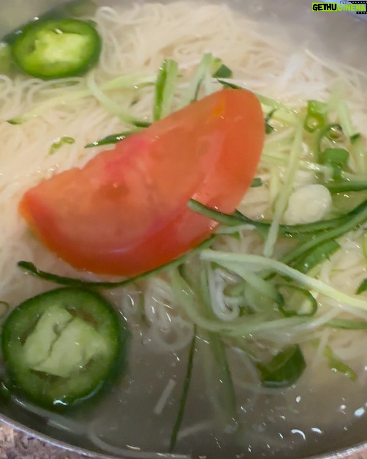 David Chang Instagram - Dongchimi guksu. A classic 🇰🇷 cold noodle soup. So good I had to have it two days in a row. That’s a lot of driving for a food detour. But so worth it. Korean food in the OC area is insanely good. My dad and mom would’ve loved eating here. Tastes like home. 🙏 SY! Kote Dae Ji