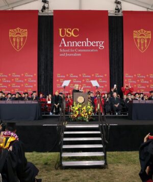 David Chang Instagram - Commencement speech time @uscannenberg…congrats to the all 2023 graduates 🎓. 
I guess I’m rooting for the Trojans now 🙏 #fighton