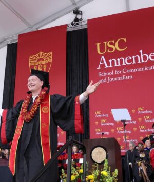 David Chang Instagram - Commencement speech time @uscannenberg…congrats to the all 2023 graduates 🎓. 
I guess I’m rooting for the Trojans now 🙏 #fighton