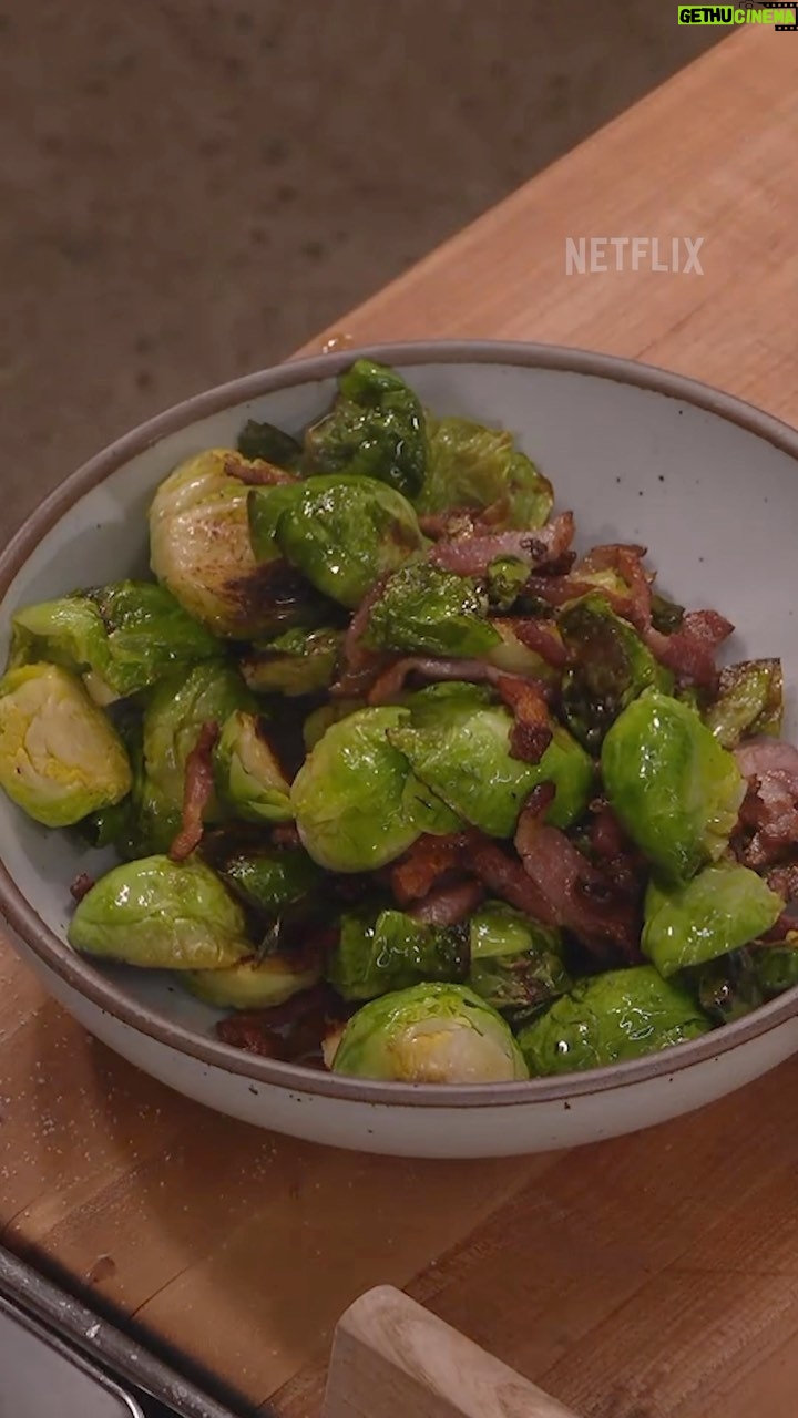 David Chang Instagram - SURPRISE DISH ALERT! If Terry Crews mentions his love for Brussels sprouts and you have them in the fridge, you gotta make them, right? #DinnerTimeLive with @davidchang and his friends @terrycrews & @fortunefeimster is streaming now on @netflix!