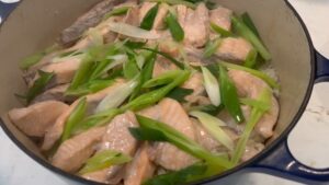 David Chang Instagram - California king salmon rice…one of my home cooking staples.