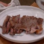 David Chang Instagram - Chef Feimster with the kitchen assist 🥩 Special thanks to Ian and the team at @regalisfoods for hooking us up with incredible Miyazaki A5 wagyu.  The #SurfandTurf episode of #DinnerTimeLive with @terrycrews & @fortunefeimster is streaming NOW on @netflix