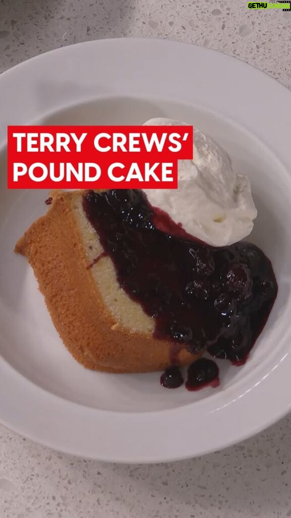 David Chang Instagram - DESSERT ALERT! Want David’s recipe for his Sticky Toffee Pudding Cake with the Salted Caramel Sauce?? Link is in the bio! Also want to make that pound cake that @terrycrews surprised @davidchang & @fortunefeimster with on #DinnerTimeLive? Well, here it is! ————————— Terry used Cristin Mahrlig’s Southern Pound Cake recipe below! PREP: 20 minutes COOK: 1 hour 20 minutes EQUIPMENT: 12-cup Bundt pan INGREDIENTS 3 cups superfine sugar 1 1/2 cups unsalted butter, at room temperature 6 ounces cream cheese, at room temperature 4 large eggs, at room temperature 2 large egg yolks, at room temperature 1/4 cup half-and-half 2 teaspoons vanilla extract 3 cups all-purpose flour 1 teaspoon salt INSTRUCTIONS 1. Preheat oven to 300 degrees and spray a 12-cup Bundt pan with baking spray. 2. Using an electric stand mixer with a paddle attachment, beat sugar, butter, and cream cheese at medium-high speed until very fluffy and pale, about 5 to 8 minutes. 3. Beat in eggs one at a time on low speed, just until the yellow disappears. Scrape down the sides of the bowl several times. 4. Add egg yolks, half-and-half, and vanilla extract and beat on low just until mixed in. 5. Whisk together flour and salt in a medium bowl and mix it into the batter in 3 additions with the mixer on low speed. Scrape down the sides of the bowl halfway through. 6. Transfer batter to prepared pan. Bake for 1 hour 20 minutes to 1 hour 30 minutes or until a wooden pick inserted in the middle comes out clean. Let cool 10 minutes in pan and then remove cake from the pan to cool completely.