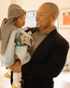 David Chang Instagram - Gus’ 🇰🇷 돌 (dol). Happy first birthday baby king! ❤️ 

돌잡이 = 🏹 

🙏🏼 @graceseo 

📸: @justinchung