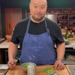 David Chang Instagram – Excited to cook for @terrycrews and @fortunefeimster tonight on @dinnertimelive! On the menu:  valentines or anti-valentines day surf and turf 🦞🥩. Watch it live on @netflix at 4pm pacific, 7pm eastern