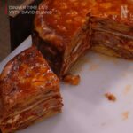 David Chang Instagram - This week’s #DinnerTimeLive with @davidchang had so many layers. Did anyone count how many layers there were in the Timparmo? Was it 30? Wait… that’s how many meatballs Bill Simmons eats in a month (approximately). We’ll get back to you on the exact math later. If you missed the #DavidCooksItalian episode featuring guests @bertkreischer & @billsimmons–it’s streaming NOW on @netflix!