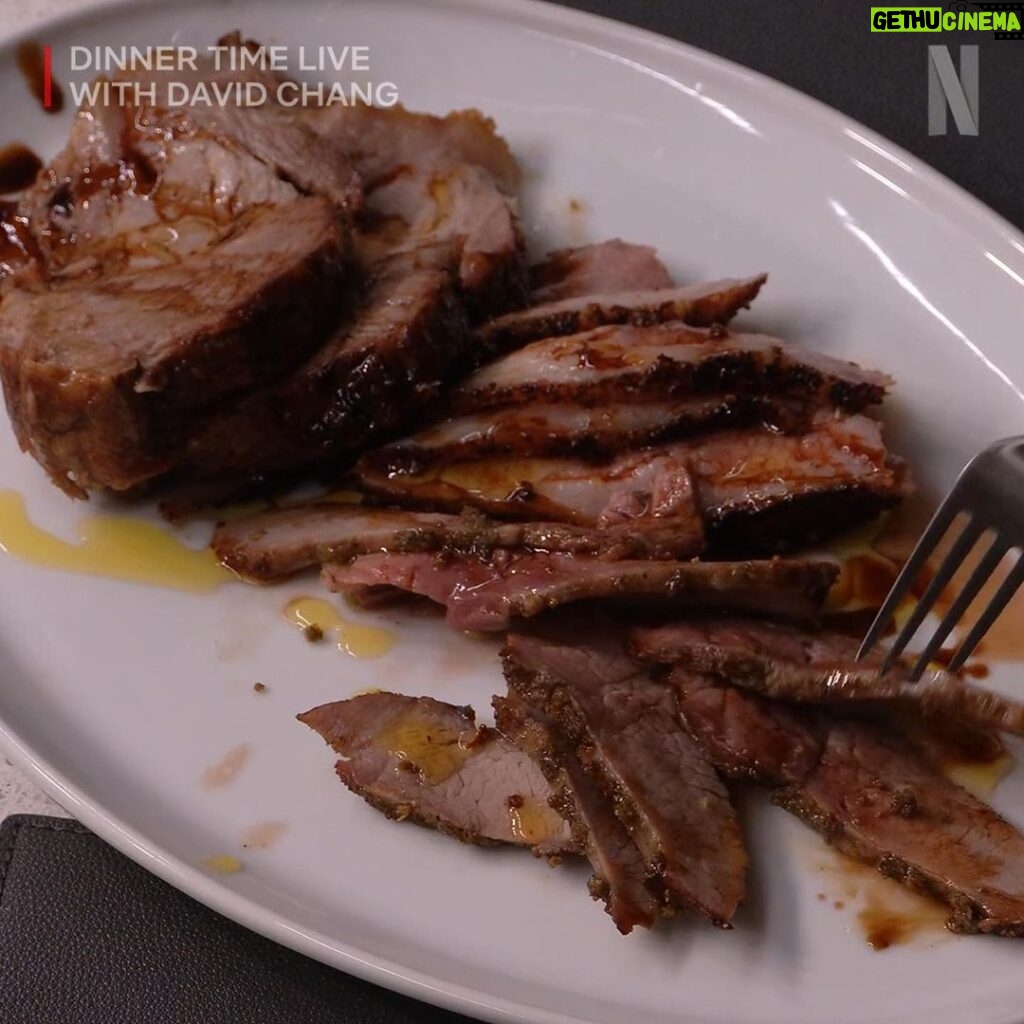David Chang Instagram - This week’s #DinnerTimeLive with @davidchang had so many layers. Did anyone count how many layers there were in the Timparmo? Was it 30? Wait… that’s how many meatballs Bill Simmons eats in a month (approximately). We’ll get back to you on the exact math later. If you missed the #DavidCooksItalian episode featuring guests @bertkreischer & @billsimmons–it’s streaming NOW on @netflix!