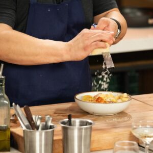 David Chang Instagram - Last night’s menu: pressed chicken with the crispiest skin, Parisian gnocchi worth marrying, the greatest dessert on earth, and, according to @rashidajones’ count, at least 10 other things. 

Missed last night’s live dinner with @steveyeun and Rashida? The episode is now streaming on Netflix.

#dinnertimelive