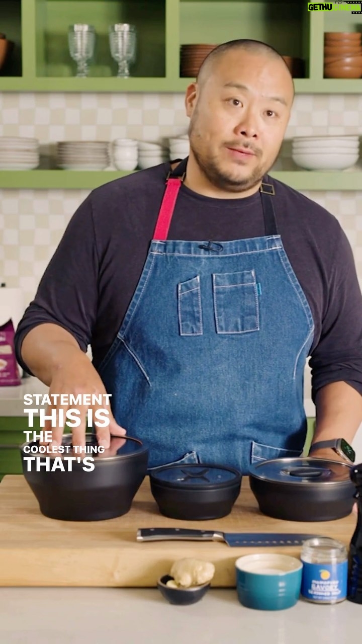 David Chang Instagram - James Beard Award-winning chef, author and television personality, @davidchang has revolutionized cooking. Today, he’s partnered with @cookanyday to bring you sleek dishes worthy of designer kitchens, and made to cook delicious food in your microwave. Explore the new Anyday io collection at the link in our bio.