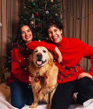 David Dobrik Instagram - Merry Christmas from me, Natalie, and Santa Paws