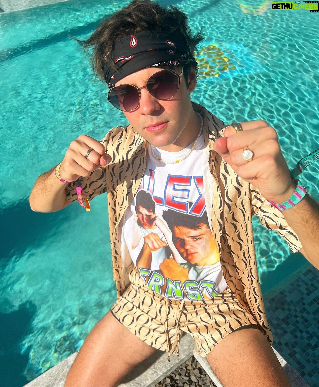 David Dobrik Instagram - Coachella day ✌️ Coachella valley