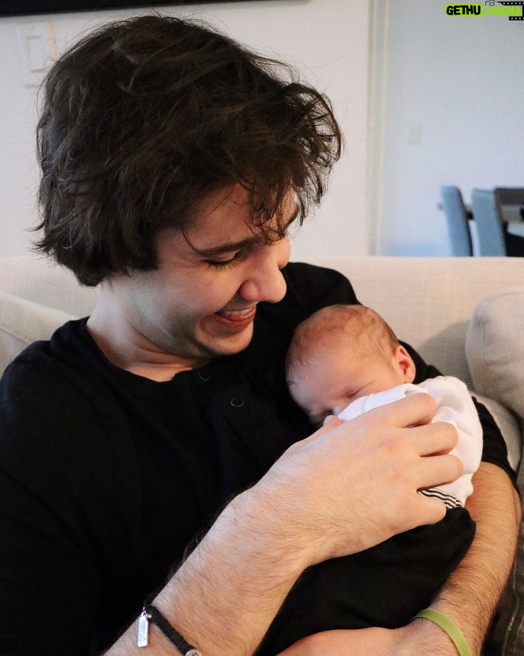 David Dobrik Instagram - Congrats to my childhood hero and his real life hero on an adorable baby boy! ❤️ Max Milo (Dobrik) Peck