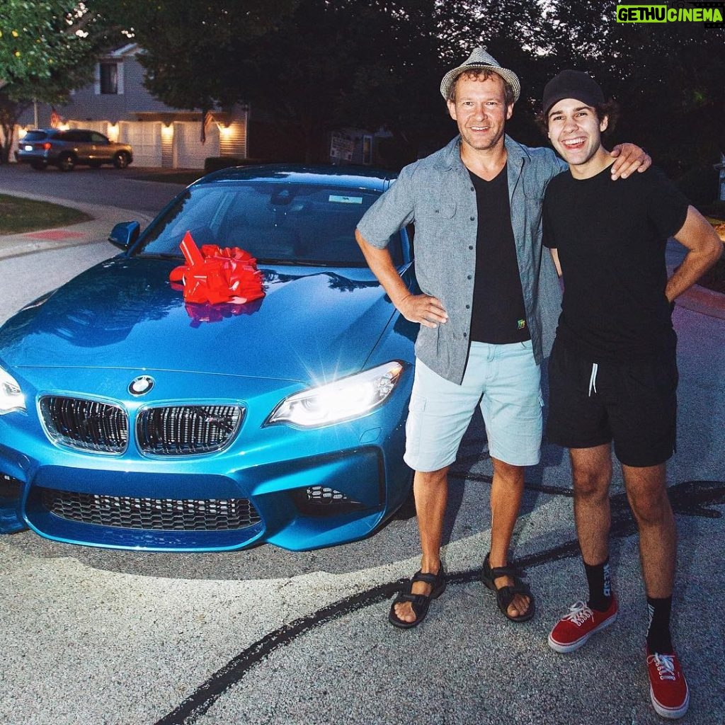 David Dobrik Instagram - Surprised my dad with a new car so he can escape from immigration quicker