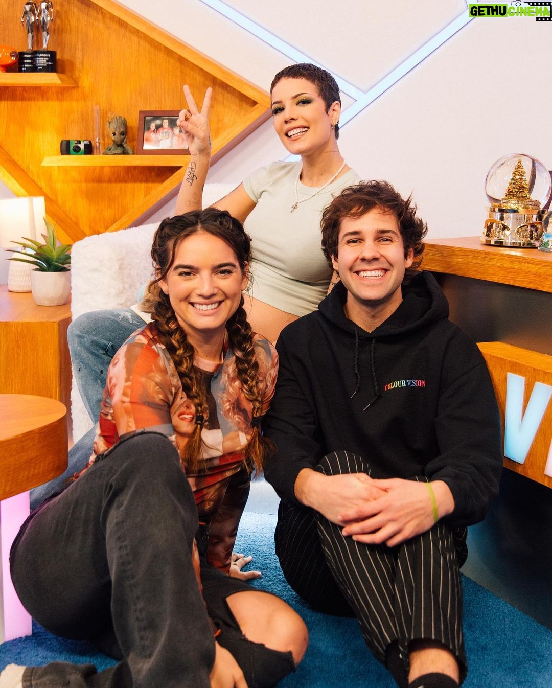 David Dobrik Instagram - We surprised natalie with Halsey!! Link in bio 😊